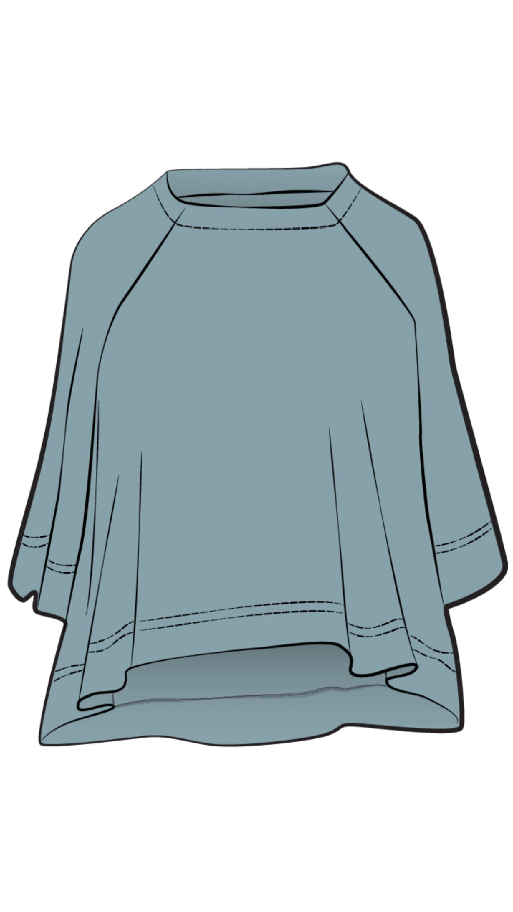 Breezy Raglan Top (Con’t…)