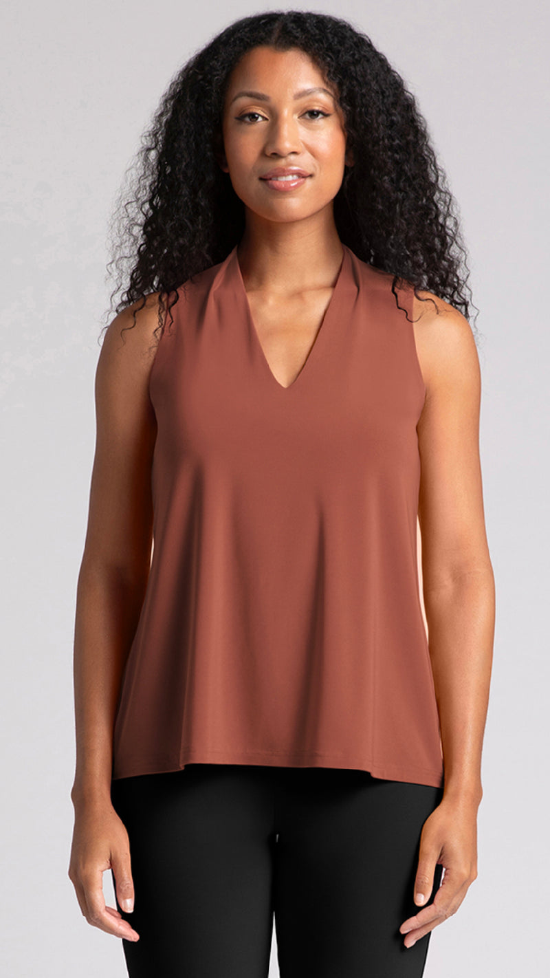 Deep V Trapeze Tank-Solid Colors