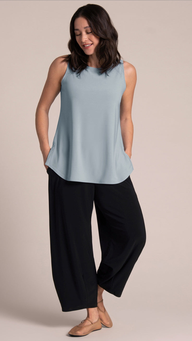 Sleeveless Go To Classic T-Relax-Solid Colors