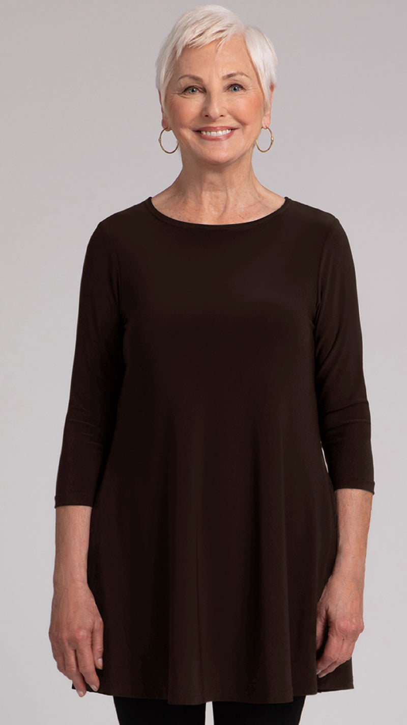 Trapeze Tunic, 3/4 Sleeve (selected colors on sale)