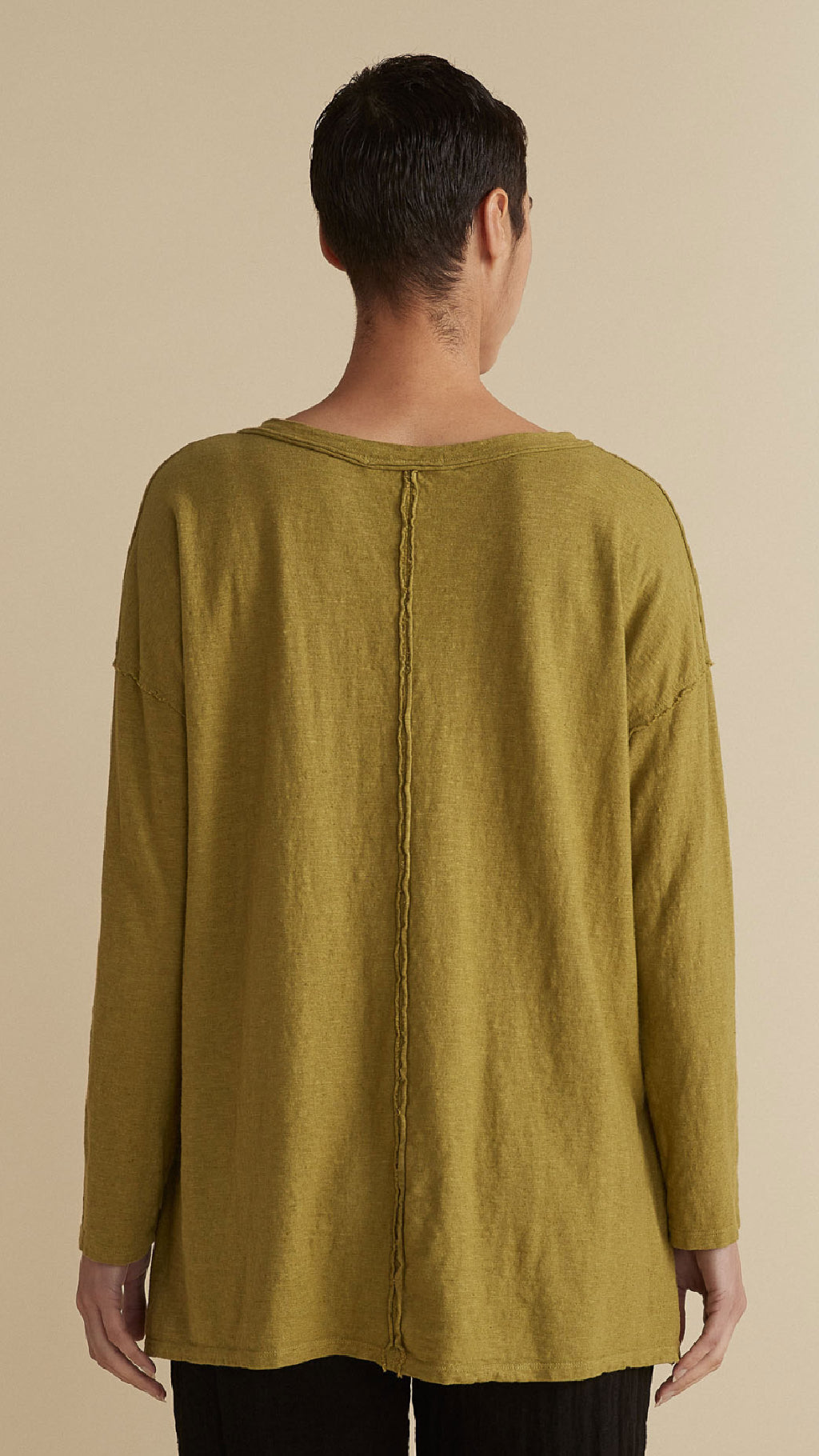 Deep V Top w Long Sleeves