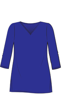 Nu Ideal V-Neck Tunic-Solid Colours (selected colours on sale)