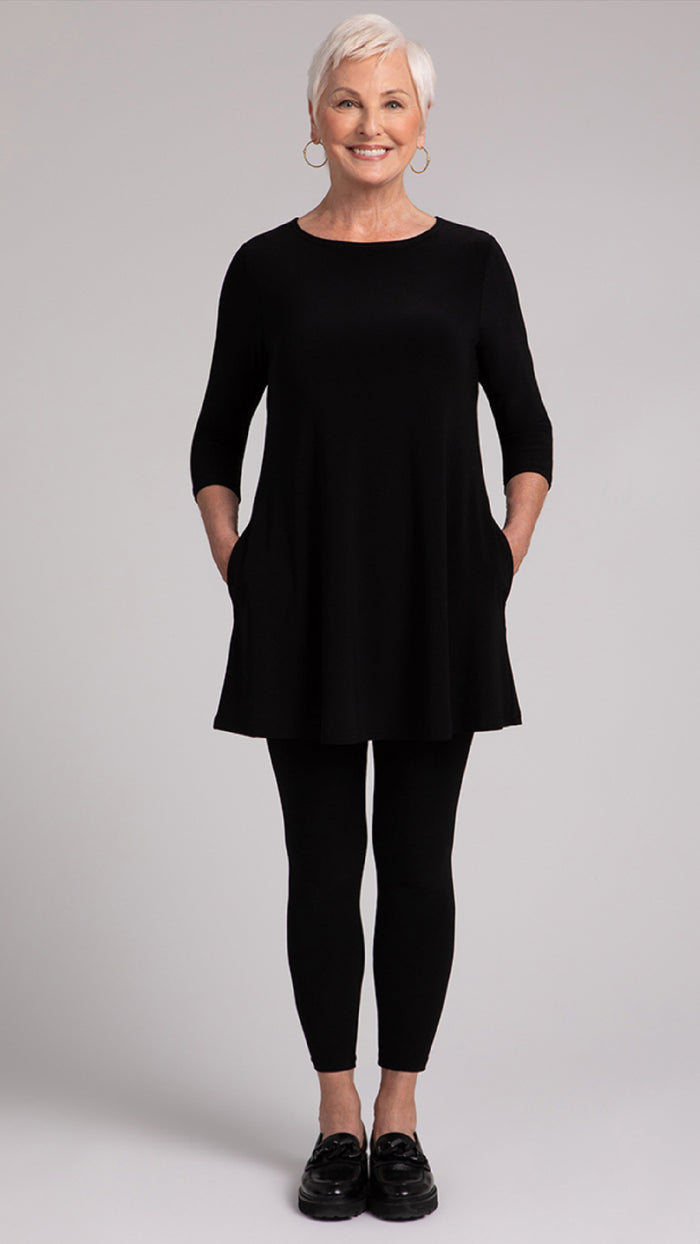 Trapeze Tunic, 3/4 Sleeve (selected colors on sale)