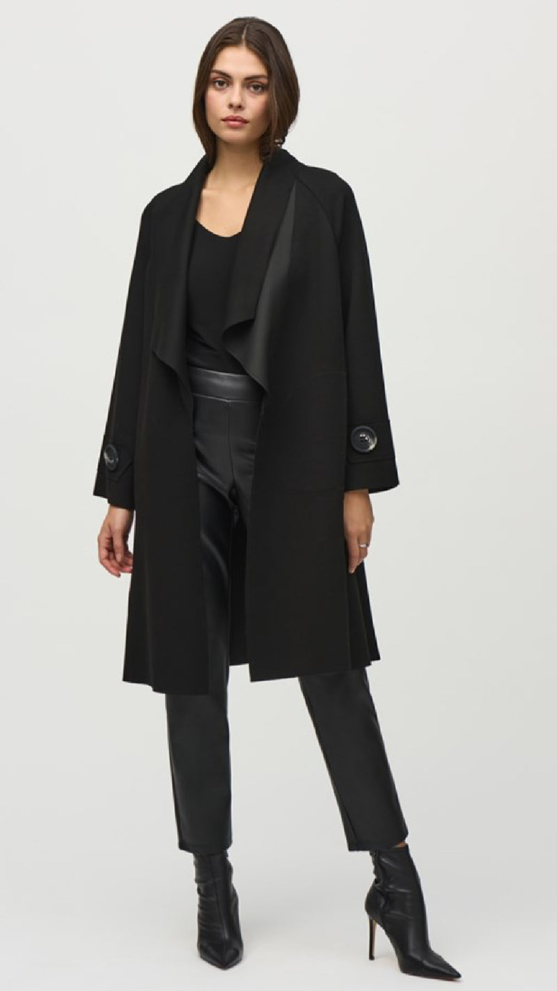 Joseph Ribkoff Scuba Shawl Collar Coat (Sale)