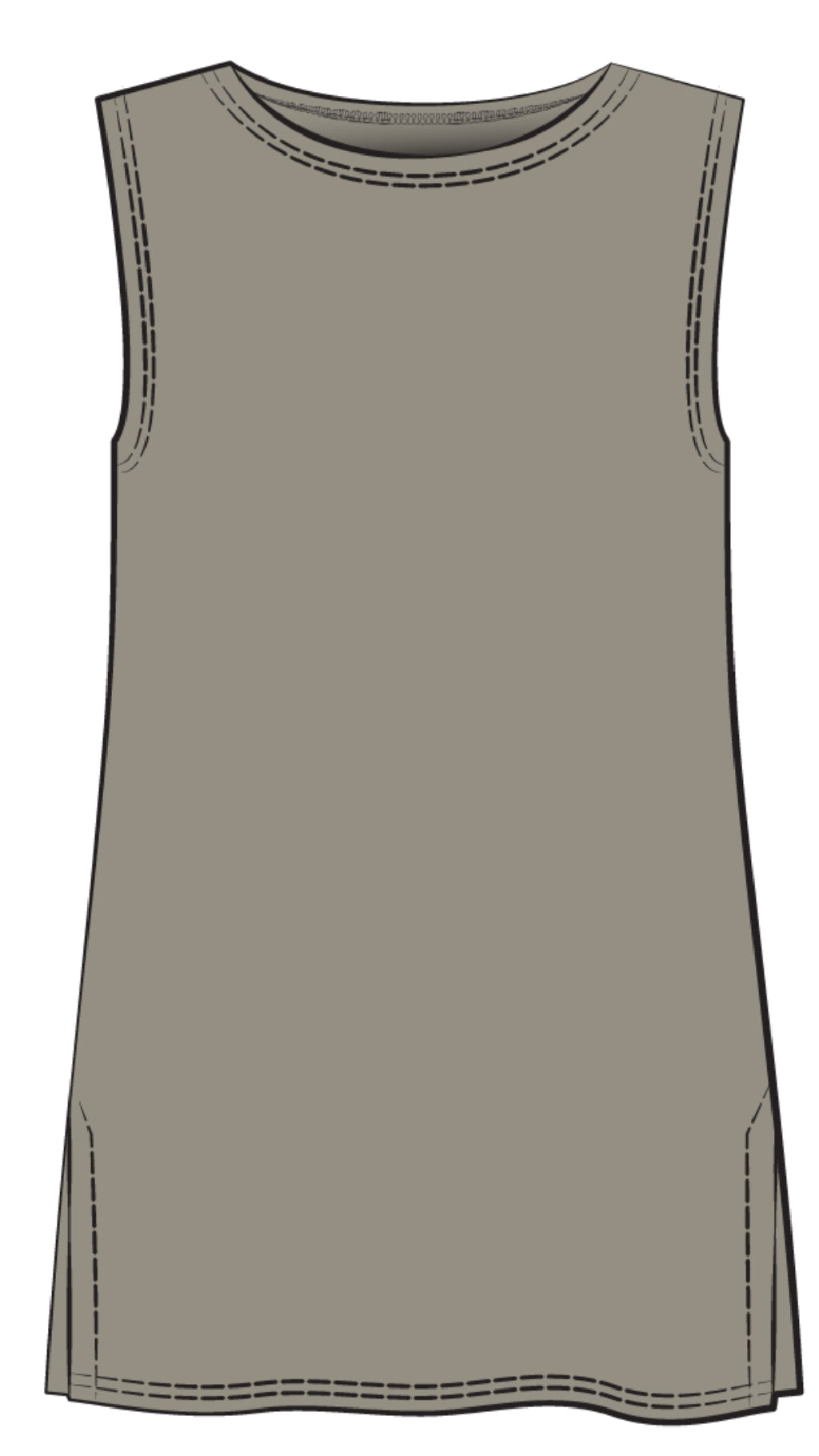 Sleeveless Nu Ideal Tunic