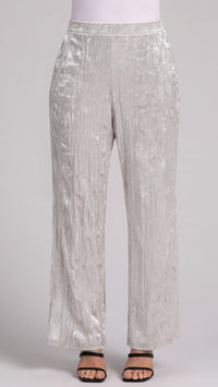 Straight Leg Pant, Crinkle Velvet