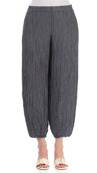 Crinkle Silk Linen Trouser